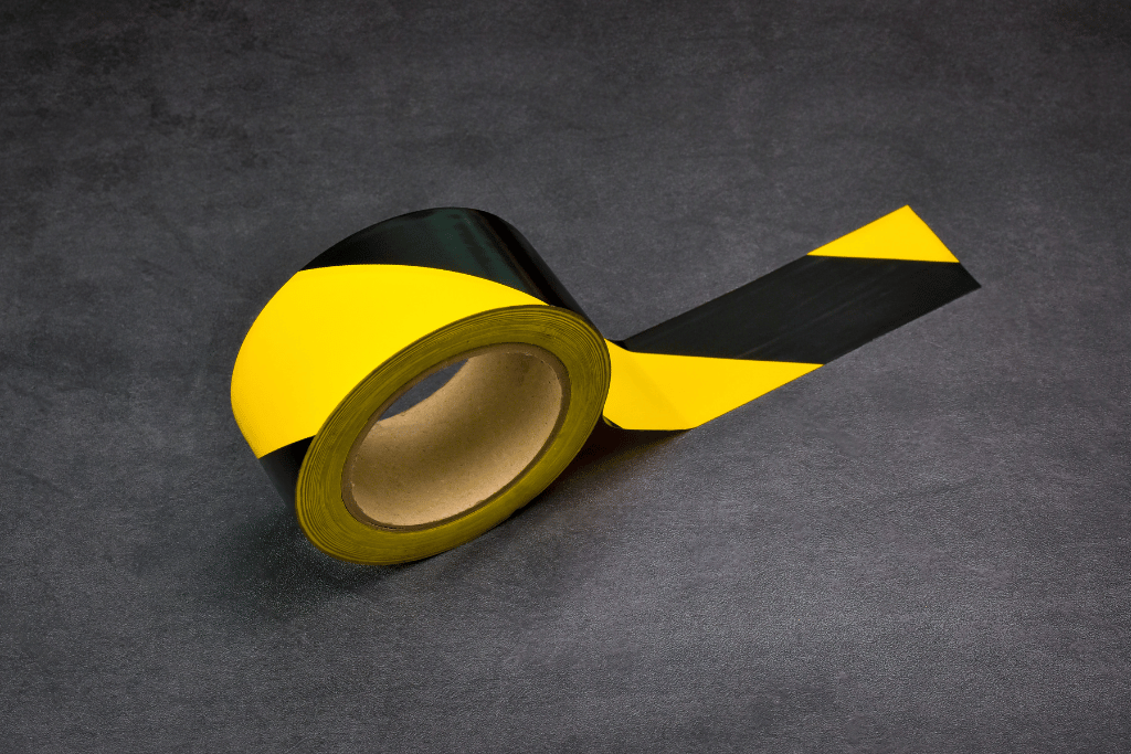 PVC Marking Tape (Black & Yellow)